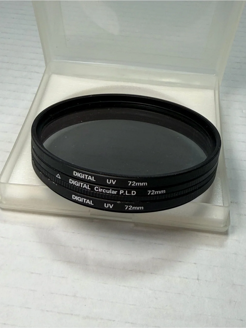 Quantaray Digital UV 72mm,Digital Circular P.L.D 72 mm Lot Of 3 Filter